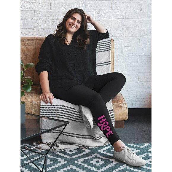 Breast Cancer Awareness Leggings Sz M - Picture 3 of 3